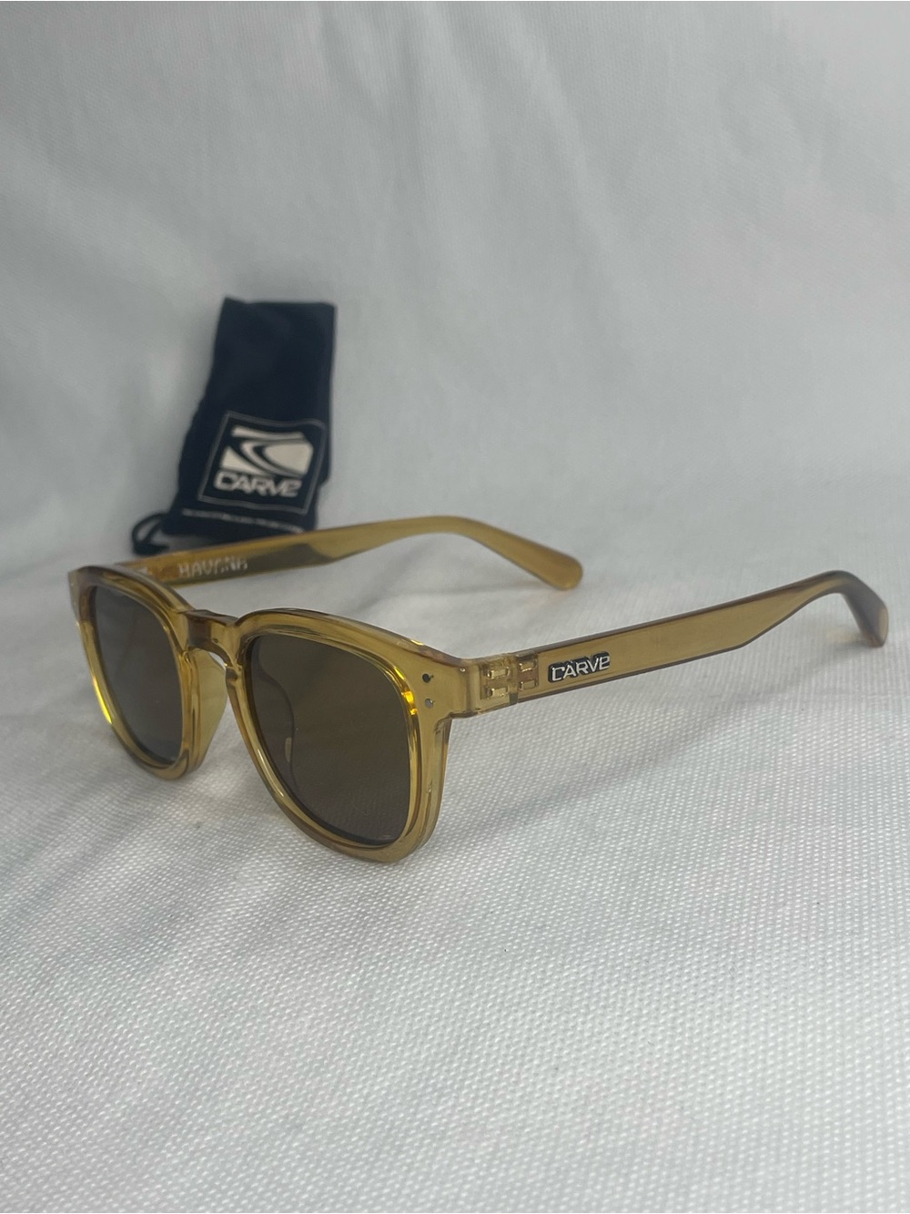 Carve Havana Lemon Punch Polarized Sunglasses Clear Tan Smoke Black Lens 3470
